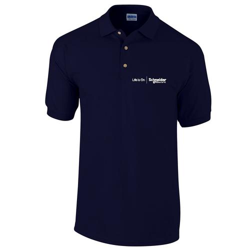 Men's Navy Cotton Polo